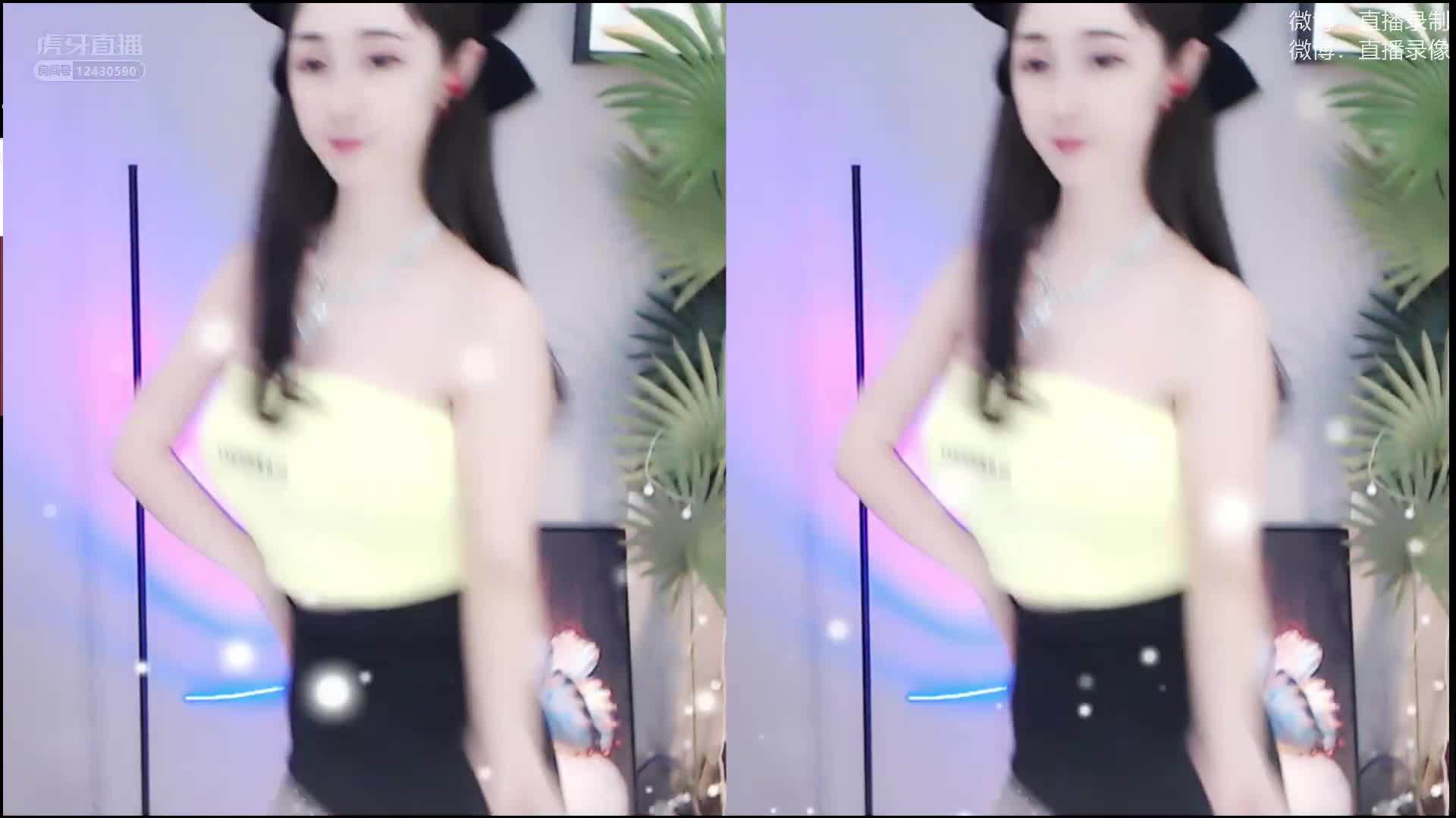 绝品大骚鸡！虎牙（朴允星）热舞录制视频 漏逼漏奶福利订制视频【49V】 (23)