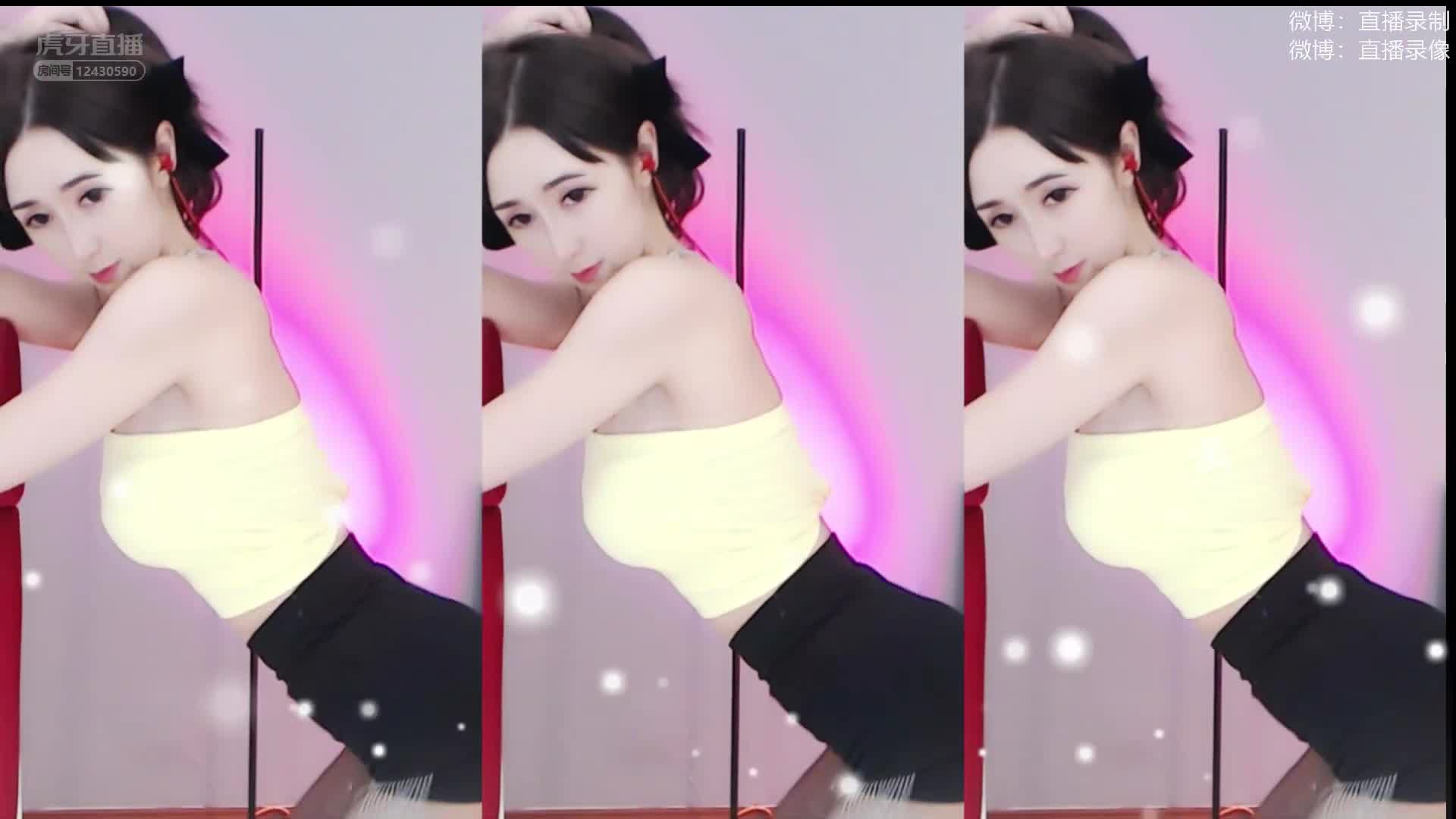 绝品大骚鸡！虎牙（朴允星）热舞录制视频 漏逼漏奶福利订制视频【49V】 (24)