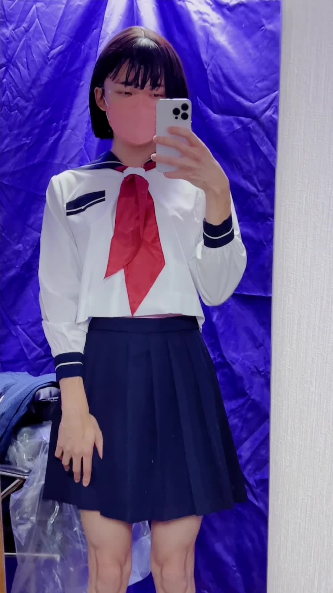 喜欢cosplay的伪娘【Unibunny】假阳具塞菊花  模拟口交 solo自慰 【15v】 (7)