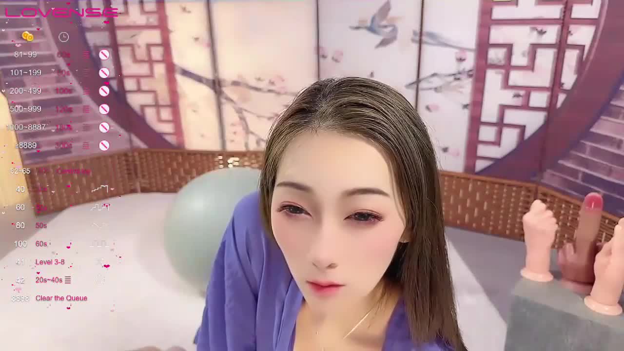 【qingqing521】一字马美女三棍齐插 高难度自慰真刺激【48v】 (7)