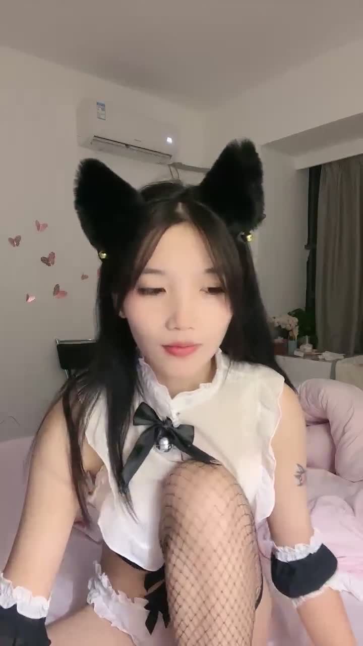 【带小御回家】清纯大学生! 女仆装~掰穴道具自慰~流白浆!【80v】 (34)