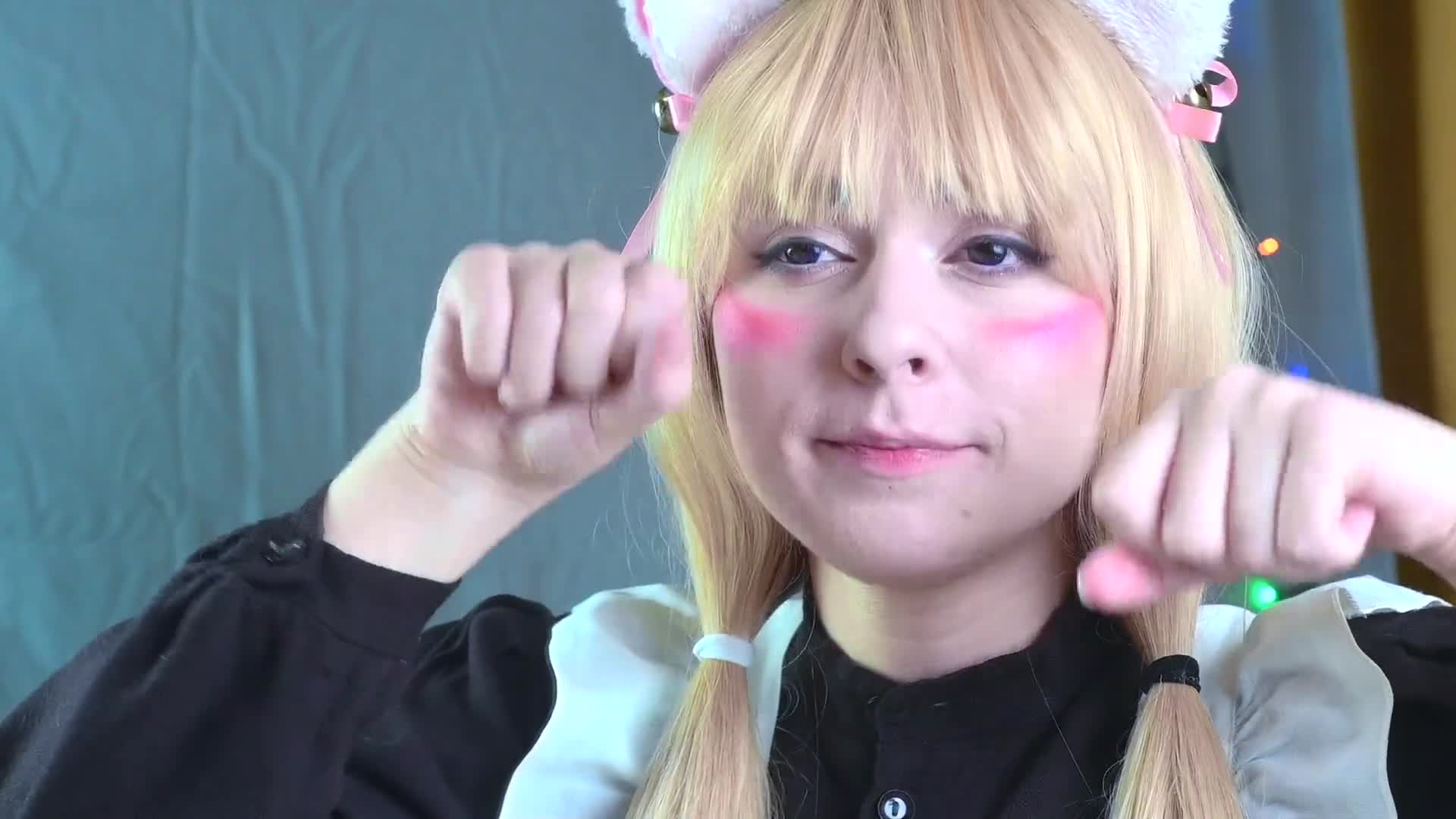 Vanilla Nekopara rides big dildo and cums - Cosplay Amateur Gamer SpookyBoogie HD