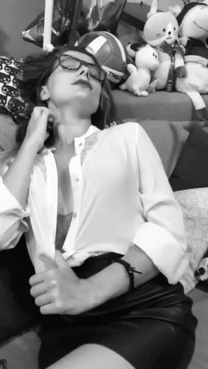 The secretary caresses herself (ph60524f3520ab2)