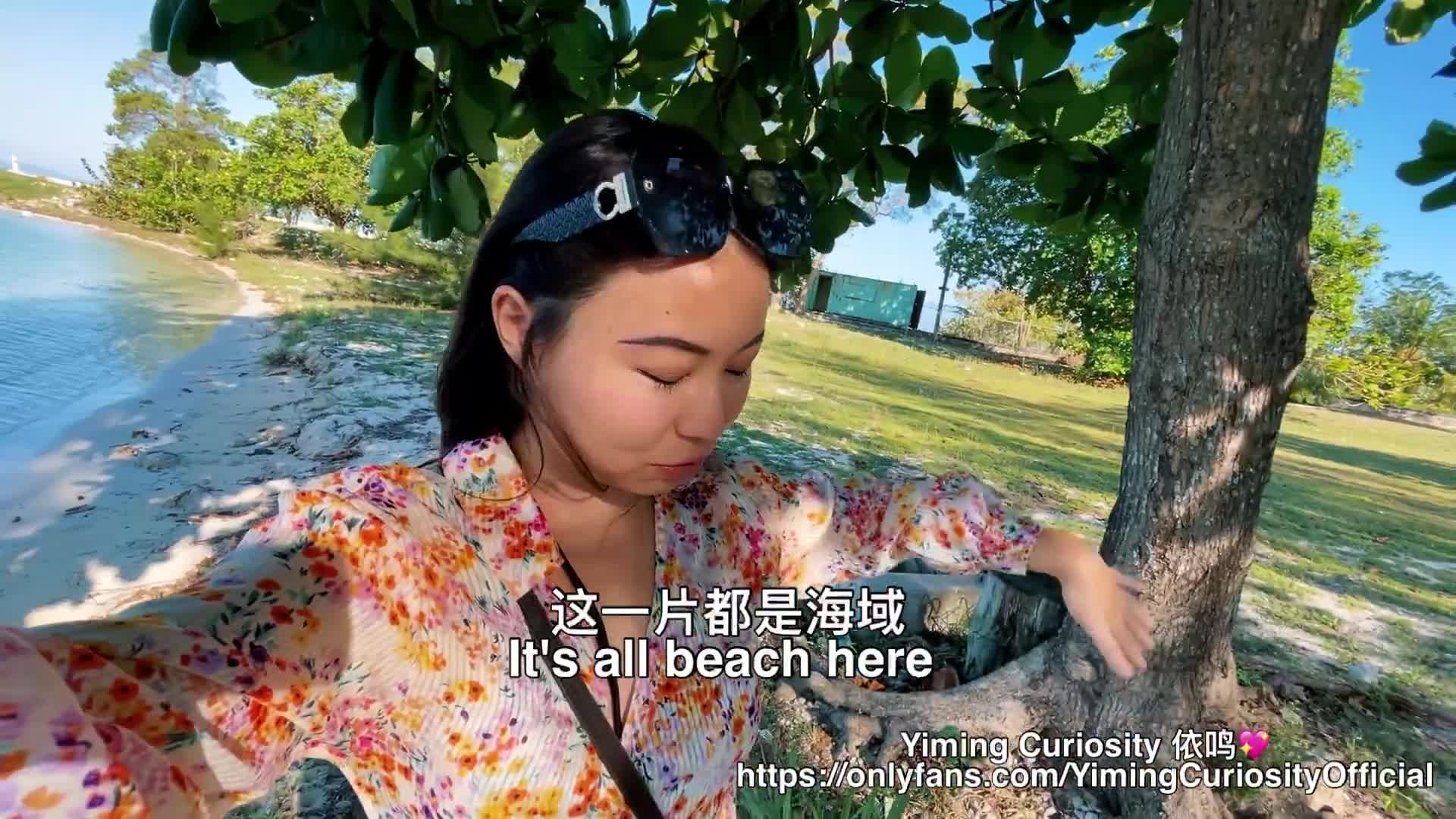 Yiming Curiosity 依鸣 - Naughty Asian Teen Beach Fuck Chinese 