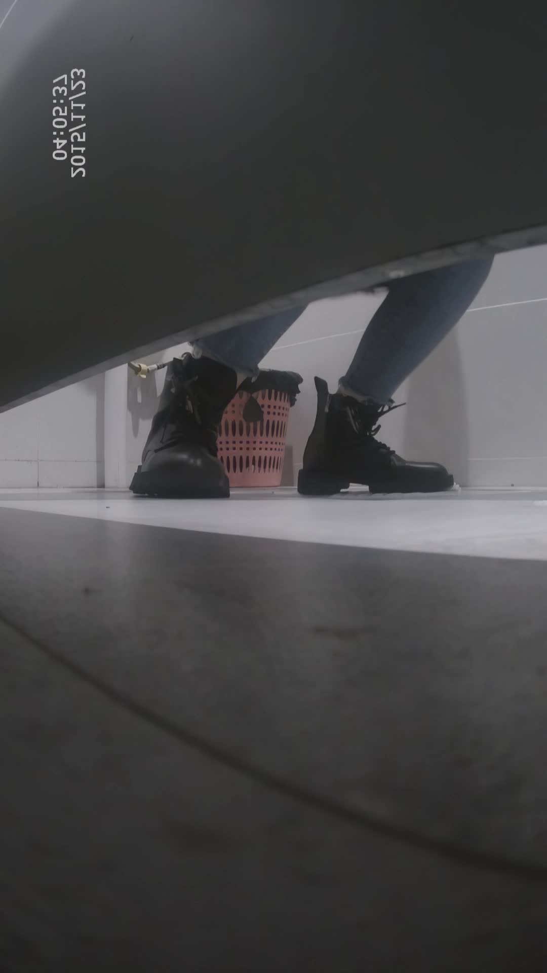 紧身牛仔裤漂亮自拍