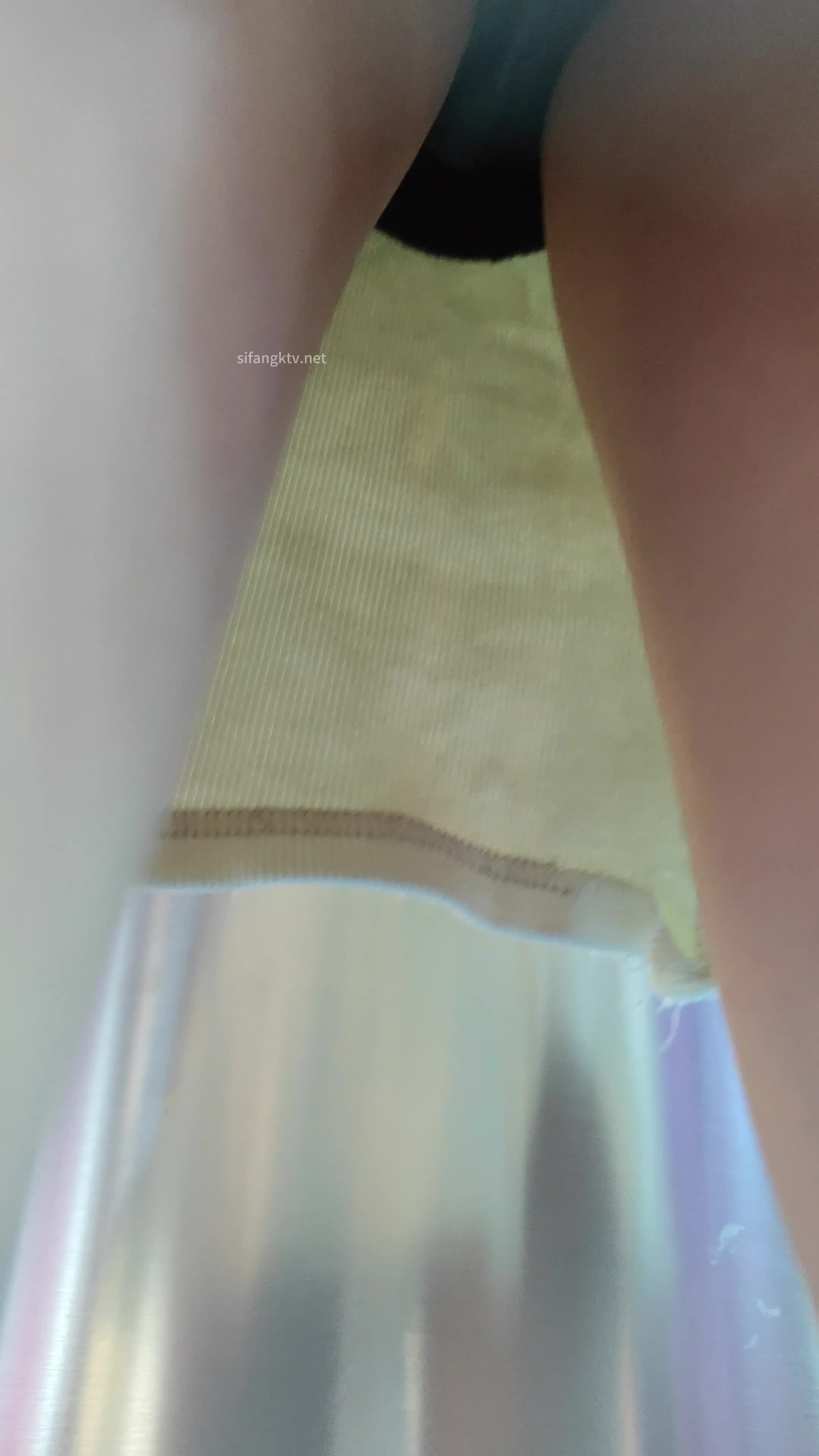 【kxcd】080白色连衣裙买奶茶的美女黑色性感内内