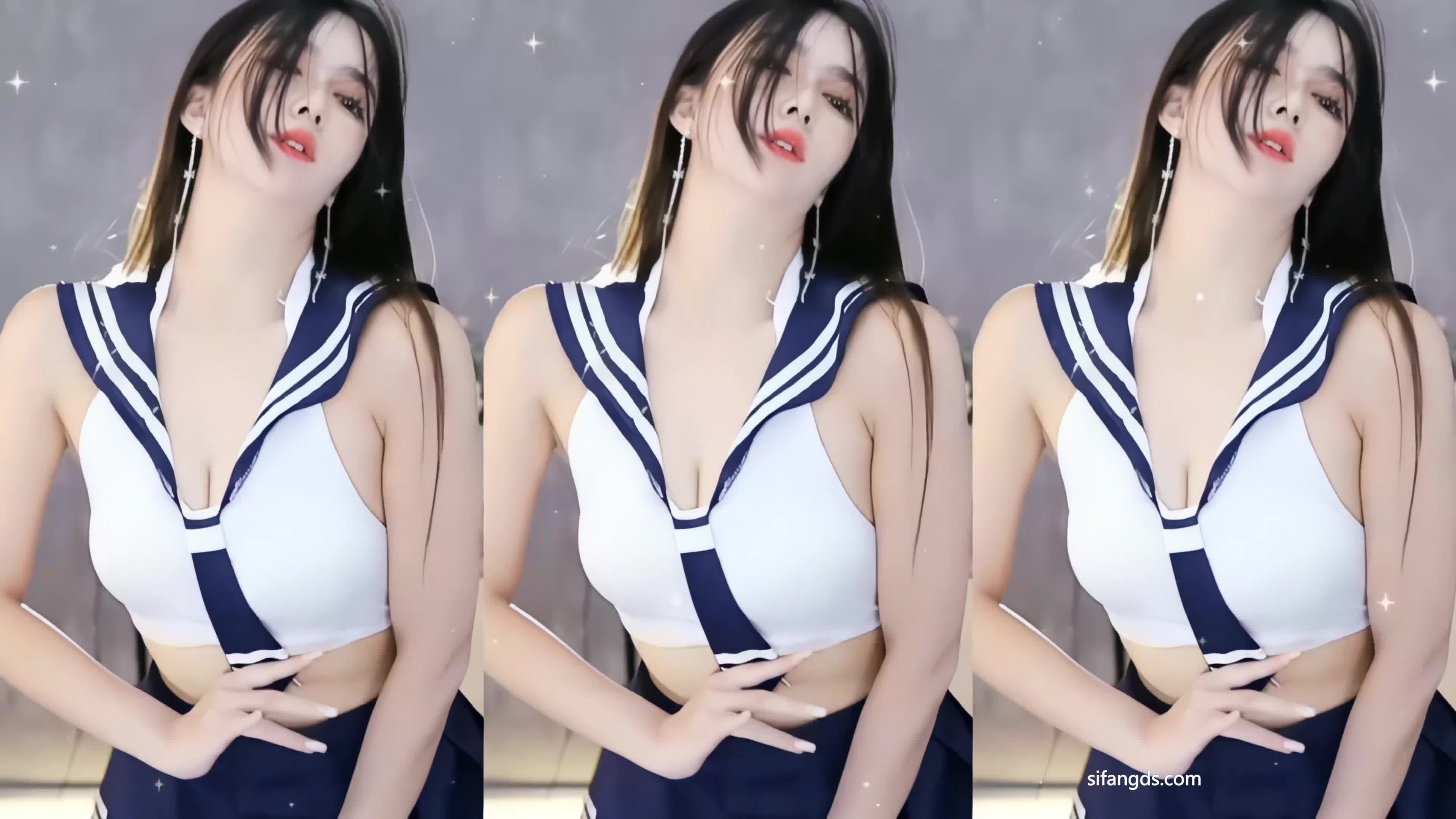 2048.hk@【虎牙】石瑶 情趣揉胸 丁字裤露鲍 3V (3)