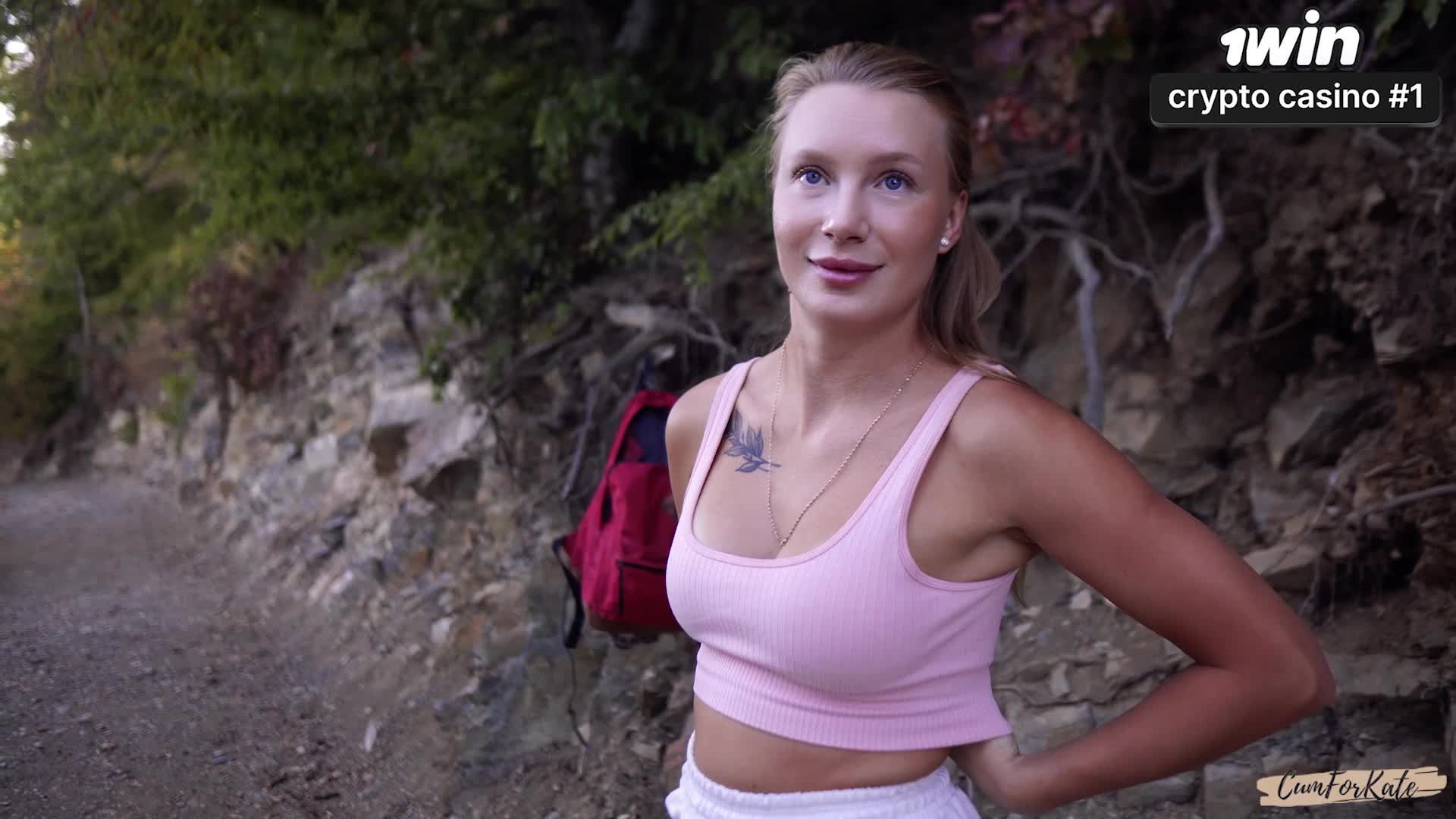 2048.hk@Real Sex Vlog in the Forest. she Jokes a Lot and Swallows Cum_CumForKate_1080p