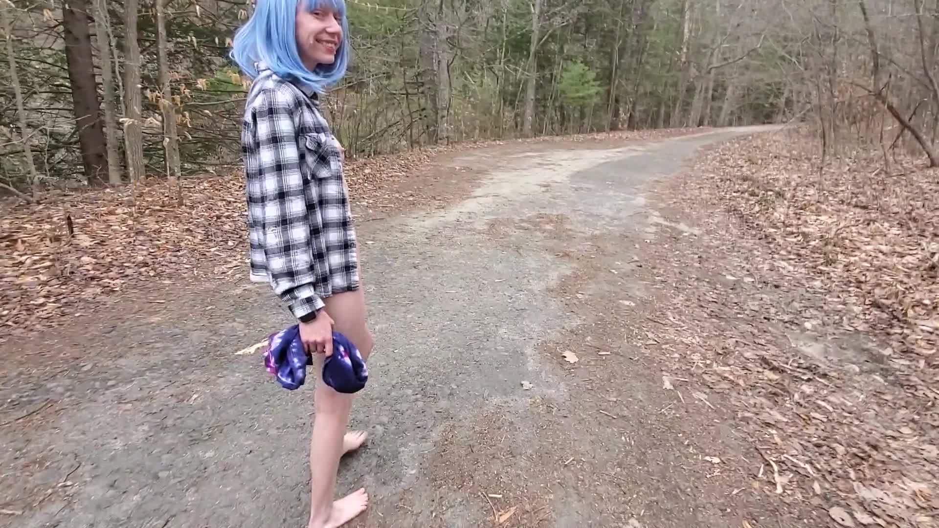 2048.hk@The Perfect Little Naked Slut Walking in Public with a Face Full of Cum