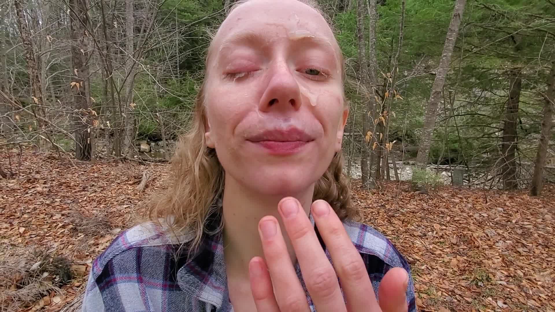 2048.hk@Perfect Little Slut Gets Huge Facial in Public and Then Feeds it to Herself