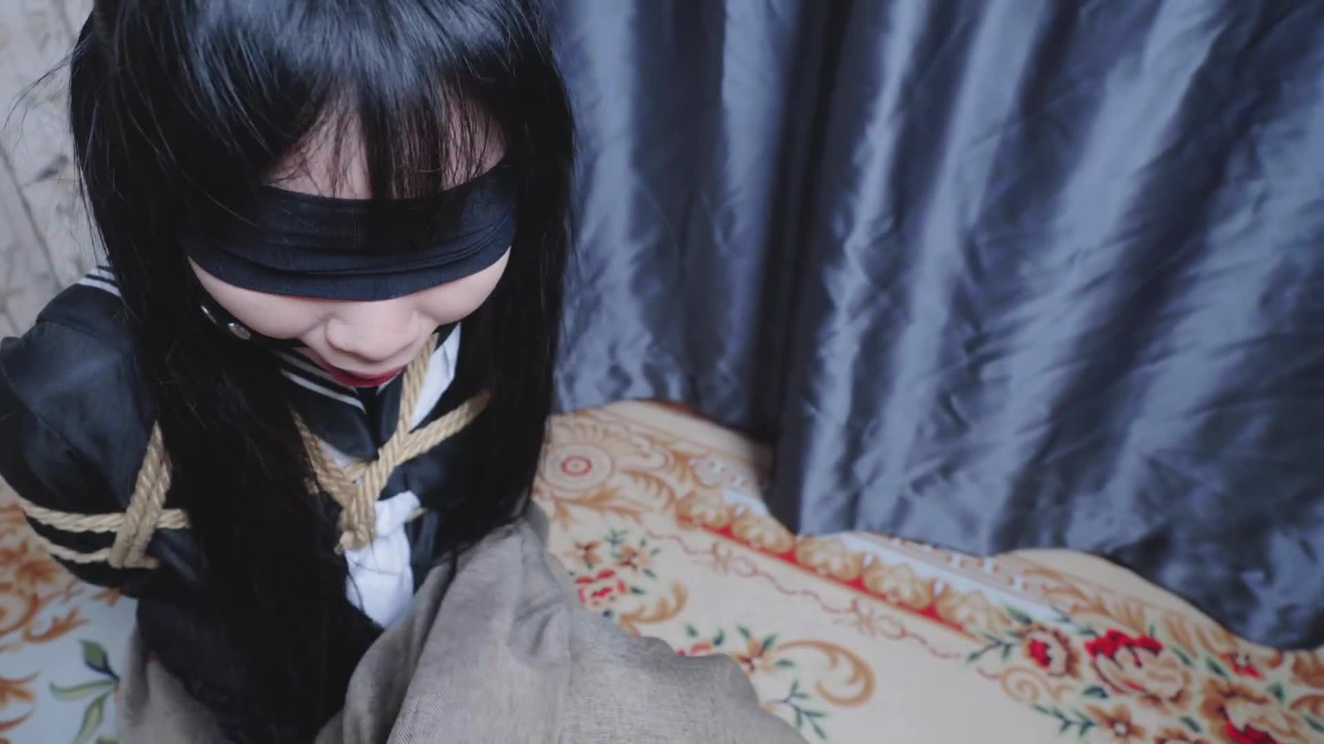 2048.hk@257【冷与贝218】绑架JK少女，套上麻袋带回来捆绑调教